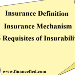 Insurance Definiton, Mechanism and Requisites of Insurability
